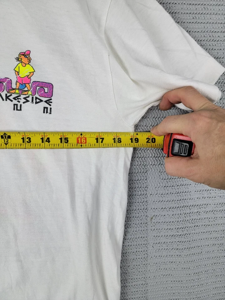 Camiseta Hangliding Vintage Talla Grande 1990 Invermere Raro Evento Arte junto al lago Foto 4 de 4