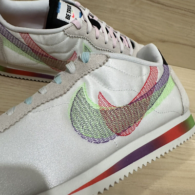 Nike Cortez BeTrue White Multicolor DR5491-100 Men's Shoes Size