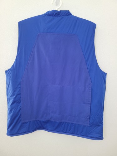 NWT Adidas Mens Large Lifestyle Lucid Blue Sleeveless Puffer Vest HN1931 - Picture 2 of 10