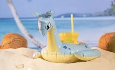 Lapras Pokemon Center Summer Days Sunset Inflatable Drink Beverage Pool Float
