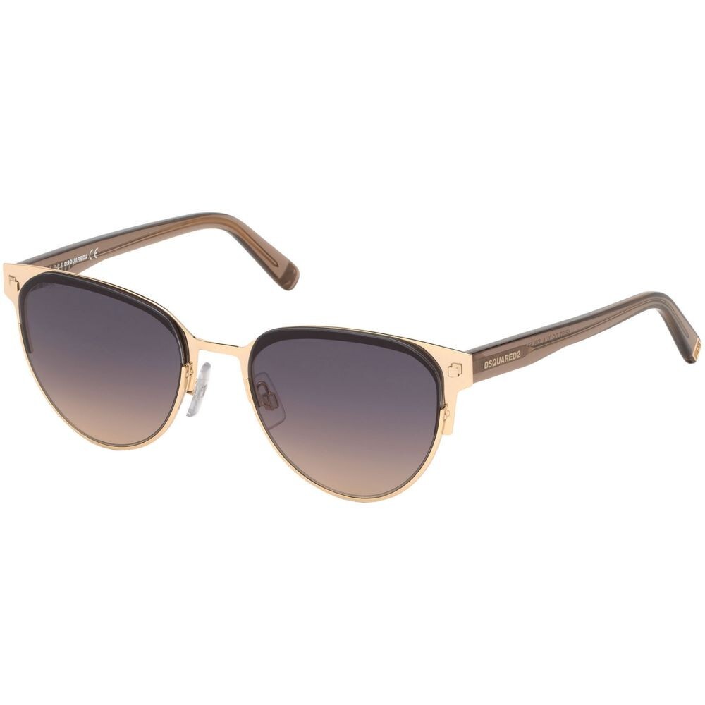 Металлическая оправа солнцезащитных очков DSQUARED2 Krist DQ0316 32B Gold Cat Eye 53-19-140 Krist 27990₽