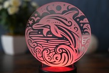 LED-Delfin-Tischlampe: Zauberhafte Delfin-Deko & Nachtlicht - Das perfekte Gesch