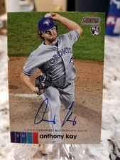 2020 Topps Stadium Club Anthony Kay Rookie On Card Auto  Blue Jays #AAKA
