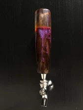 Handmade Epoxy Resin Beer Tap Handle Wood Decor Unique Black Walnut Draft Beer