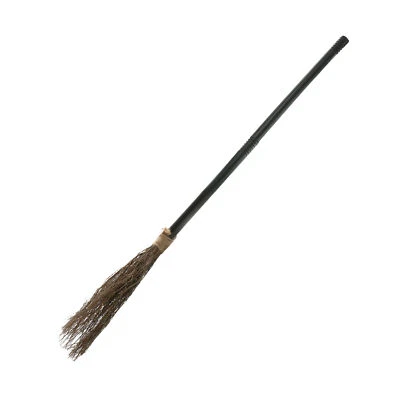 ILOVEFANCYDRESS WITCHES BROOMSTICK FANCY DRESS ACCESSORY 43" LONG WITCH WIZARD MAID PROP BOOK