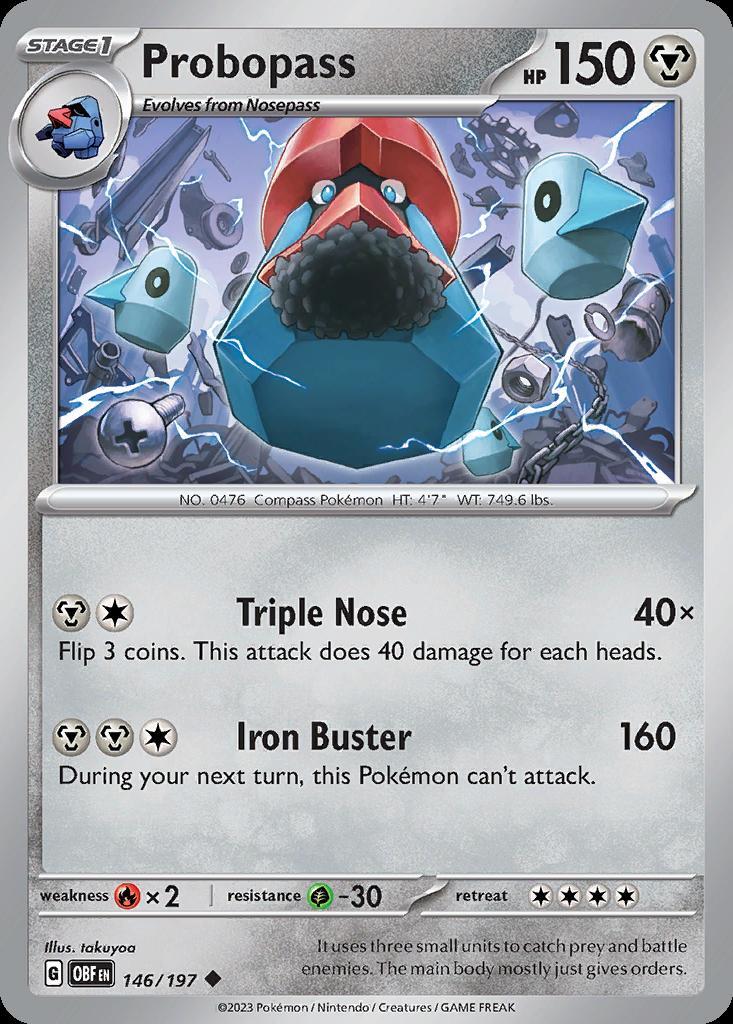 Pokemon Probopass (146/234) Obsidian Flames LP