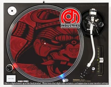 Samurai Demon - 7"-12" DJ slipmat for turntable record player 