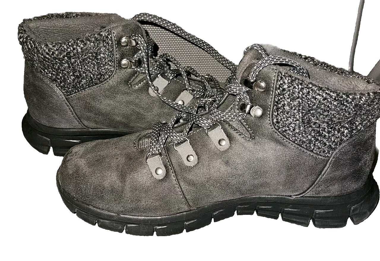 Skechers Hiking Boots Synergy Cold Daze Women's Size 8 US Gray-image