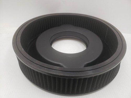 Holley 120-102B 14" Black Air Cleaner Assembly Holley Logo w/Washable Element - Foto 3 di 9
