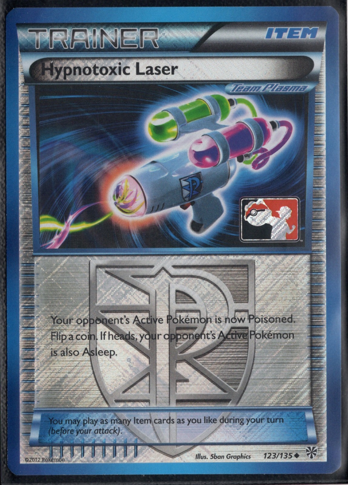 Pokemon Hypnotoxic Laser 123/135 Crosshatch Holo Player Rewards Promo LP #2