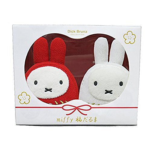 dick bruna miffy miffy lucky daruma red and white set stuffed toy Japan - Picture 1 of 4