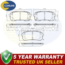 Comline Rear Brake Pads Set Fits Kia Sorento 2015- 2.2 CRDi + Other Models