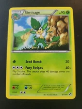 Pokemon Card 2011 Black & White - Simisage 8/114