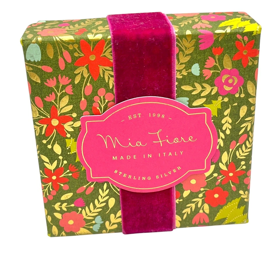 Collar Tijeras MIA FIORE Plata de Ley 925 16 pulgadas más extensor nuevo en caja Foto 2 de 4