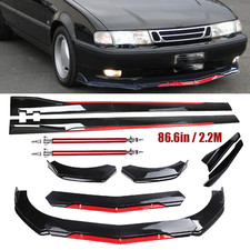 For Saab 2003-2007 Front Bumper Lip Splitter Spoiler Side Skirt Bod Kit For Saab 2003-2007 Front Bumper Lip Splitter Spoiler Side Skirt Bod Kit