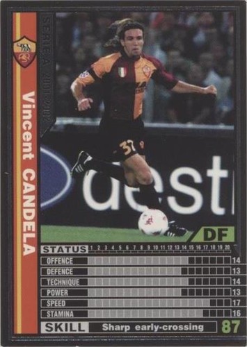 Vincent Candela Panini WCCF 2002-2003 Roma Special Japanese SEGA