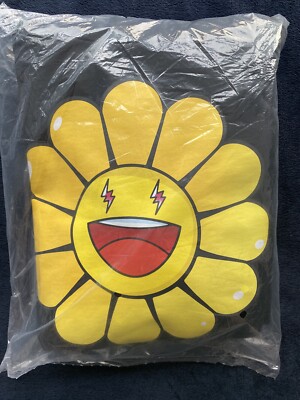 J Balvin x Takashi Murakami Yellow Amarillo Flower Hoodie Black