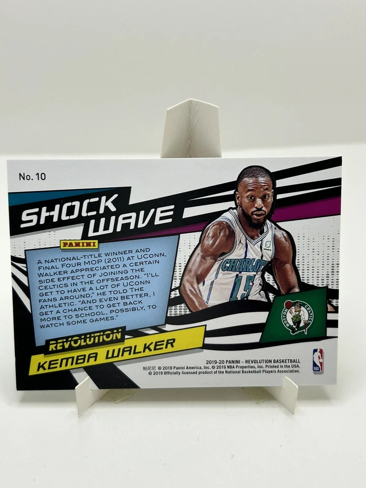 Kemba Walker 2019-20 Panini Revolution Shock Wave #10 Hornets Celtics Huskies - Image 2 of 2