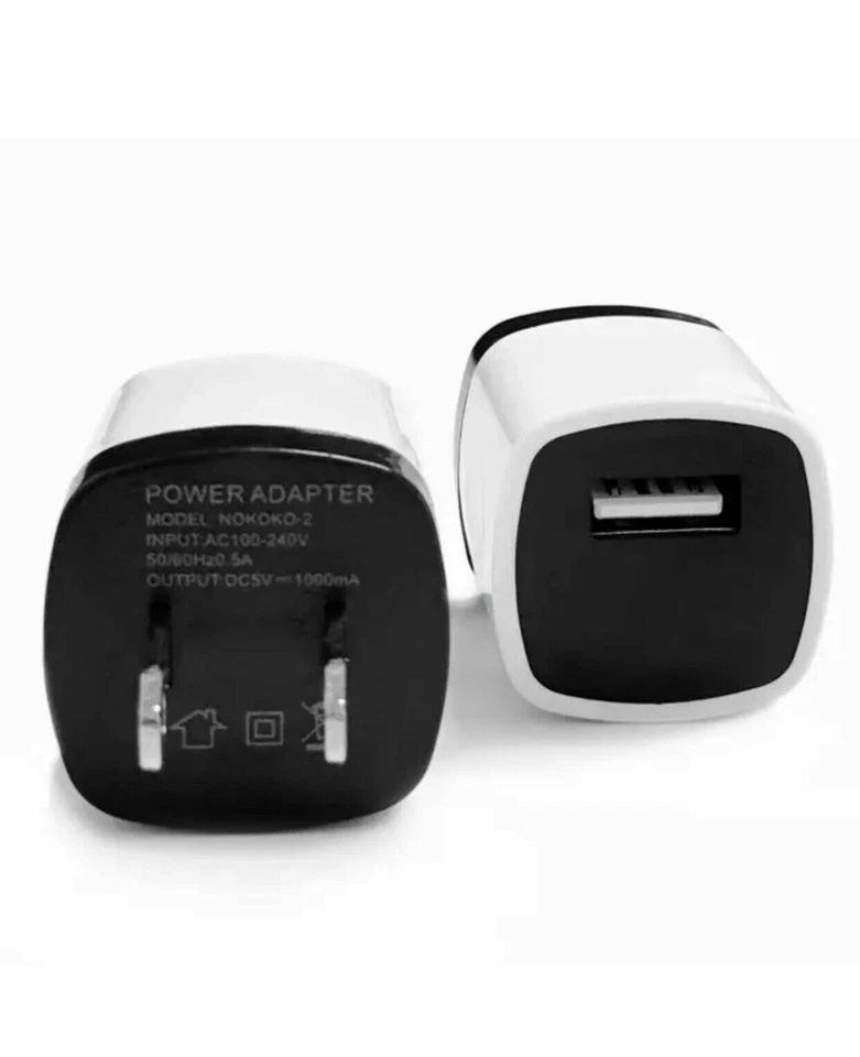 LOT OF 1A USB Wall Charger Plug AC Home Power Adapter FOR Samsung Android iPhone - Image 2 of 3