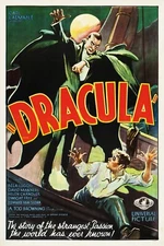 Dracula 1931 Horror Movie Bela Lugosi Poster Classic reprint wall 12x18