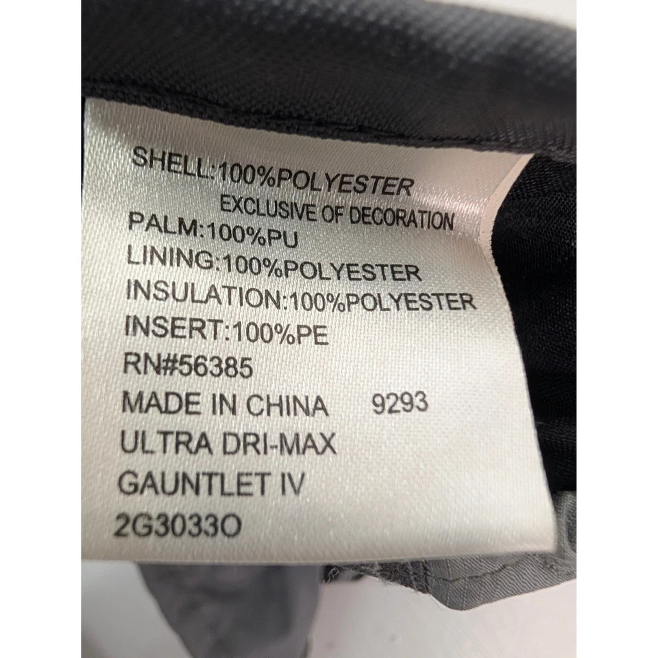 Gordini Gauntlet IV 儿童 XL 码滑雪雪地手套灰色防水户外 — 第 3/4 张图片