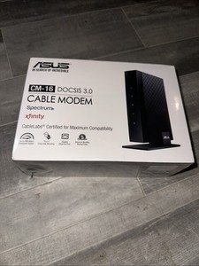 Asus CM-16 DOCSIS 3.0 Cable Modem Gigabit LAN 686Mbps Nouveau spectre ou Xfinity
