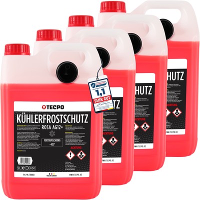 20L TECPO KÜHLERFROSTSCHUTZ ROT G12+ -40°C KÜHLMITTEL passend für VW AUDI MB GM