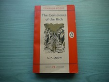 THE CONSCIENCE OF THE RICH by C.P. SNOW P/BACK 1961 1ST PENGUIN EDITION