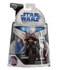 STAR WARS THE CLONE WARS 2008 COUNT DOOKU 3.75  ACTION FIGURE SITH NO 13 MOC NEW