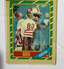 1986 Topps - Jerry Rice #161 C* on Copyright Line (RC)