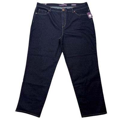 Gloria Vanderbilt Womens Jeans 20W Amanda Dark Wash Slimming Heritage Tapered