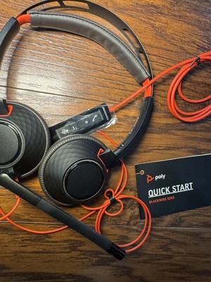 ヘッドホン Poly blackwire 5200 HP Poly Blackwire 5200 Series - Corded USB Headset | HP