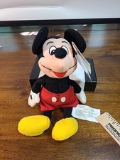 Vintage Disney Store Mickey Mouse Bean Bag Plush 7" Stuffed Original Tag