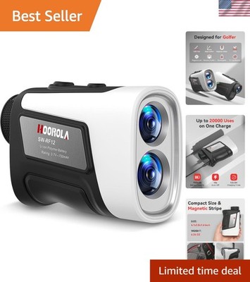 High Precision Golf & Hunting Range Finder - 7X Magnification & Magnetic Mount