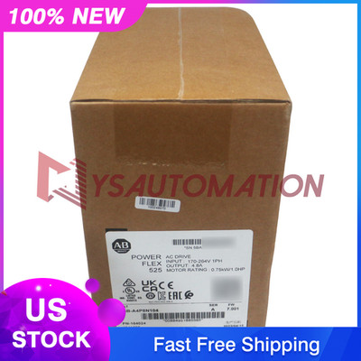New Sealed Factory 25B-A4P8N104 PowerFlex 525 AC Drive Allen Bradley