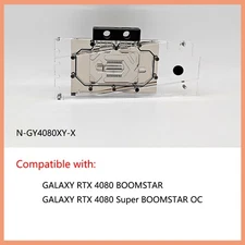 Granzon Full Coverage GPU Block Use For GALAXY RTX 4080 BOOMSTAR N-GY4080XY-X