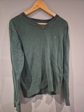 Tommy Hilfiger Green Sweater Jumper Pullover Designer Long-sleeved Medium