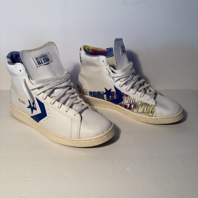Converse All Star Pro Leather Hi Sneakers Peace, love& Basketball Men s: 11.5