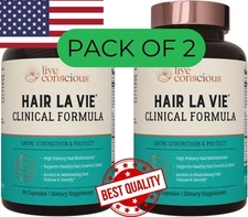 Hair La Vie Clinical Formula Hair Vitamins with Biotin & Saw PalmettoExp 04/2027