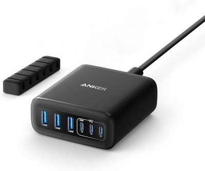 USB C Ladegerät 112W 6 Port Ladestation für iPhone MacBook iPad Galaxy Pixel