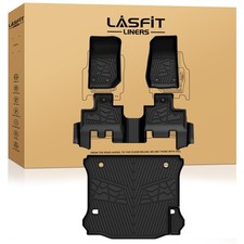 Lasfit Tpe Full Set Mats For Jeep Wrangler Jk 2014-2018 Floor Mats Cargo Liner Lasfit Tpe Full Set Mats For Jeep Wrangler Jk 2014-2018 Floor Mats Cargo Liner