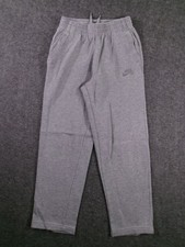 Nike SB Sweatpants Boys M Gray Elastic Waist Drawstring Pockets Brushed Fleece