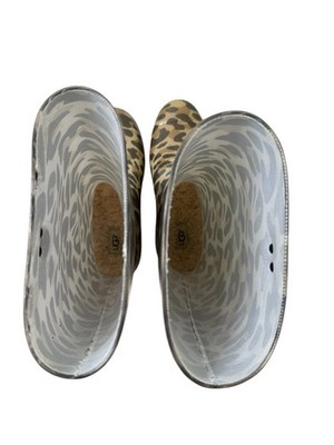 UGG Womens Rain Boots Calf Height Cheetah Leopard Print Size  UGG Leopard Rain Boots main image 0