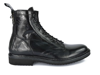 MARECHIARO 1962 men's black leather ankle boot shoe 5933 ATHENS BLACK
