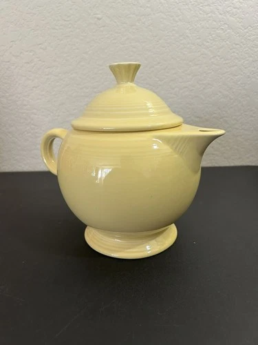 Fiesta Ware Sunflower Yellow Teapot with Lid & Ring Handle