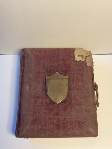 Antikes Fotoalbum 35 Fotos 1800er Männer Frauen Kinder Zinnsorten CDV identifiziert
