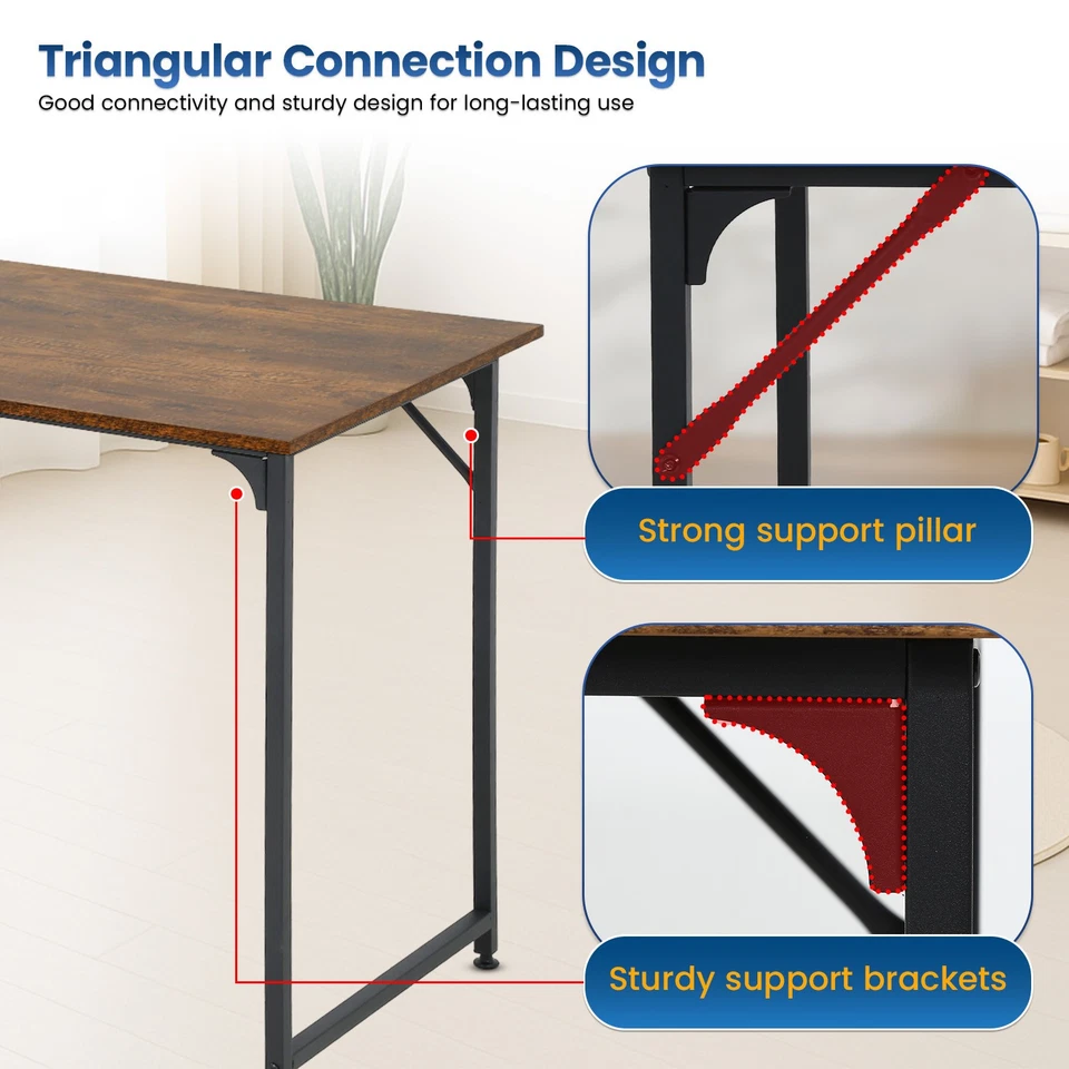 Компьютерный стол, 47 дюймов домашний офисный стол письменный учебный стол современный простой - Изображение 3 из 4