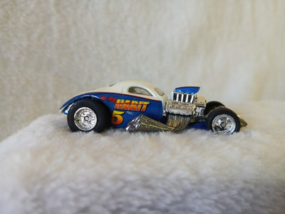 #ad 2004 Hot Wheels Rockin#x27; Rods 1:64 Diecast 1 4 Mile Coupe Blue Hot Rod Habit 5 $9.00