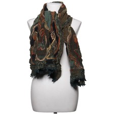 Jammers & Leufgen, Schal, Damen, Viskose/Wolle, Schwarz/Grün/Orange #xD1
