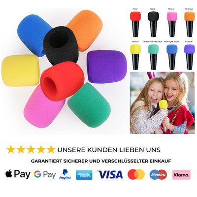 Mikrofon Windschutz 8er Pack Farbig Schaumstoff Schutzabdeckung